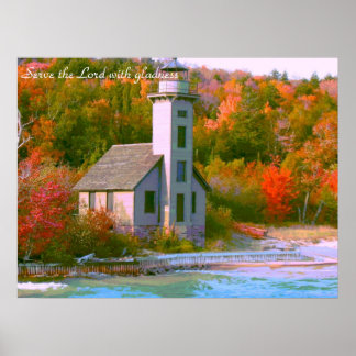 Serve the Lord with gladness Poster