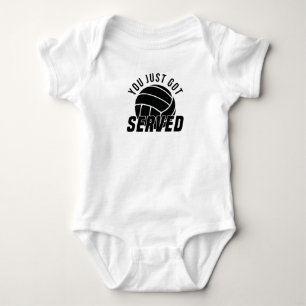 Serve Volleyball Indicating Volleyball Player Baby Bodysuit