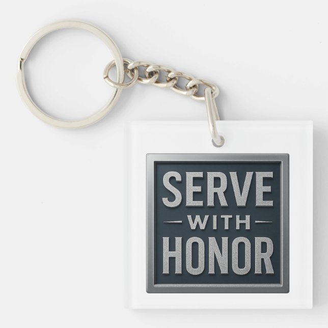 Serve With Honour™ LDS Keychain (Front)