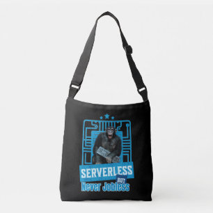 Serverless Funny Monkey Developer Humour Crossbody Bag