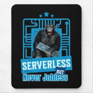Serverless Funny Monkey Developer Humour Mouse Mat