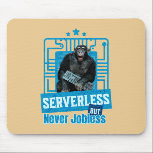 Serverless Funny Monkey Developer Humour Mouse Mat