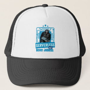 Serverless Funny Monkey Developer Humour Trucker Hat
