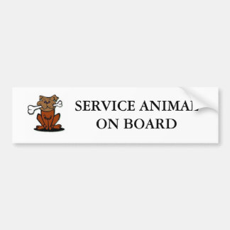 Service Animal Bumper Sticker
