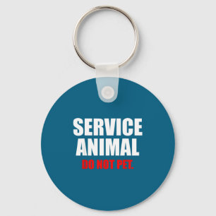 Service Animal Do Not Pet Funny Animal Lover Key Ring