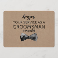 Service as a Groomsman Requested - Funny Proposal