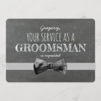 Service as a Groomsman Requested - Funny Proposal