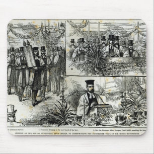 Service at the Jewish Synagogue Mouse Mat
