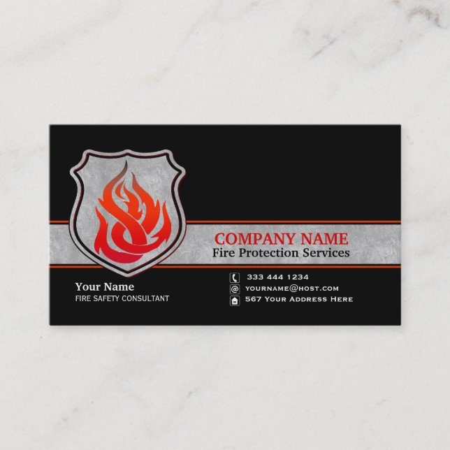 Service Business Card  Template (Front)