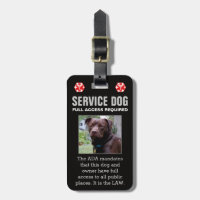 Service Dog - Black - Full Access Required Badge