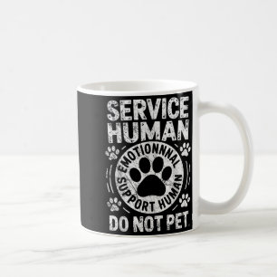 Service Dog Human Do Not Pet Funny Rescue Dog Owne Coffee Mug