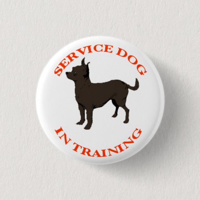 Service Dog In Training button (Front)