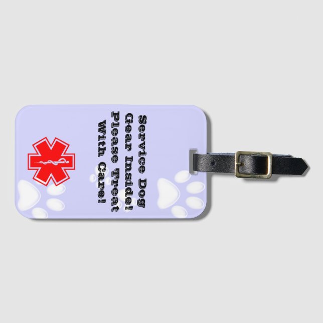 Service Dog Luggage Tag (Front Horizontal)