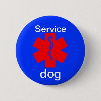 service dog medical alert symbol button