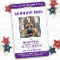 Service Dog Personalised Purple Photo ID Badge