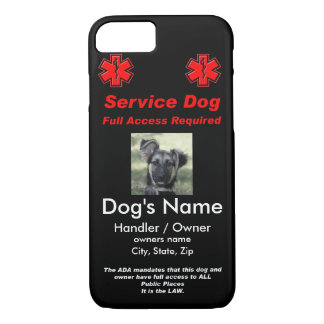 Service Dog Tag iPhone 8/7 Case