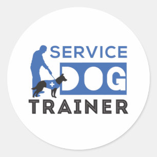 Service Dog Trainer Classic Round Sticker