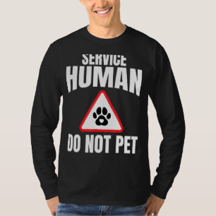 Service Human Do Not Pet Dogs Mum Cape Heart Paw M T-Shirt