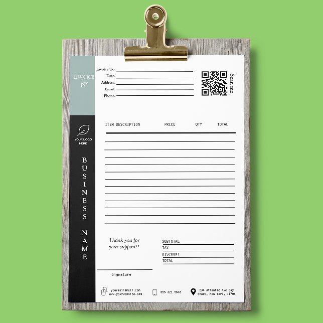 Service Invoice Sales Receipt Small Business (Modern Invoice Sales Receipt Small Business,client invoice service invoice paid invoice sales receip)