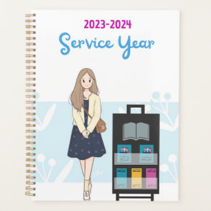 Service Year 2023-2024 girl with cart Planner