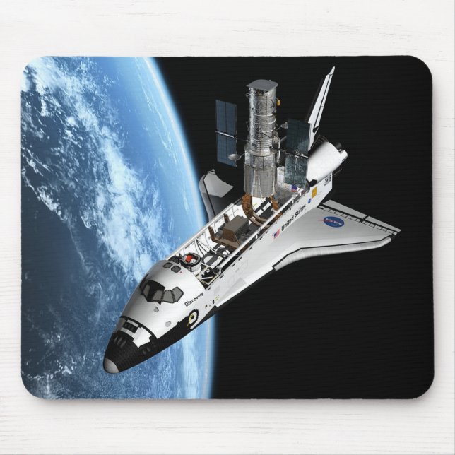 Servicing Hubble - Artistic Rendering Mouse Mat (Front)