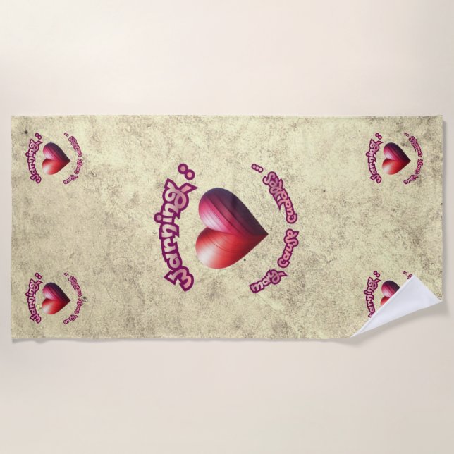 Serviette de plage - Jamming! Secret Crush Beach  Towel (Front)