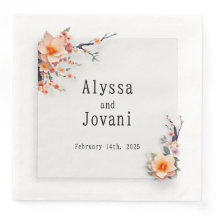 Serviette En Papier A Love Blossoming