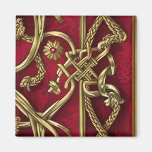 Serviette made of medieval red and gold paper