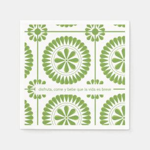 servilleta de papel con diseño mexicano napkin