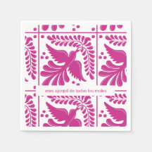 servilleta de papel diseño mexicano