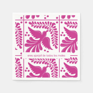 servilleta de papel diseño mexicano napkin