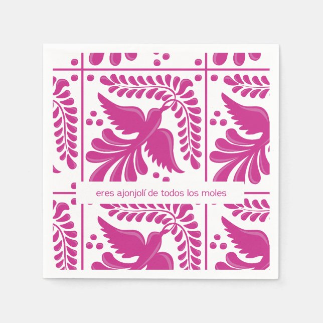 servilleta de papel diseño mexicano napkin (Front)