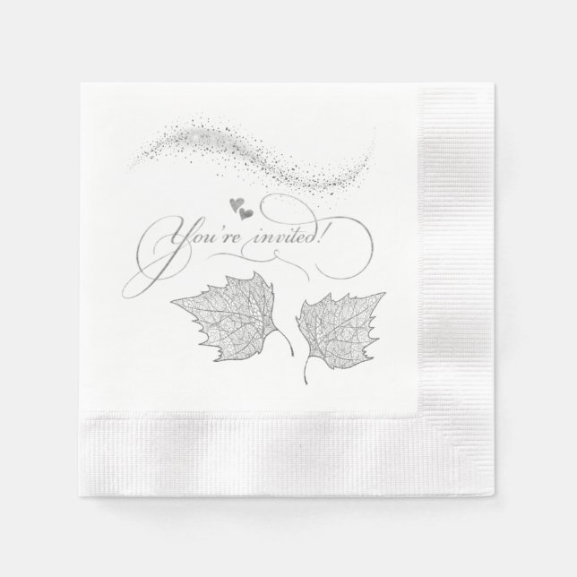 Servilleta de papel estás invitado para boda napkin (Front)