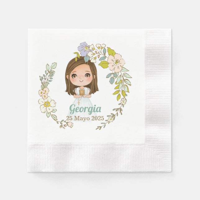 Servilletas Primera Comunión GEORGIA Napkin (Front)
