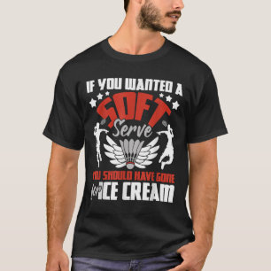Serving Aces Since 1975 Badminton Lover 50th Birth T-Shirt