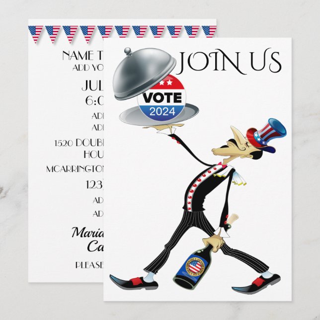 Serving Election 2024 Invitation (Front/Back)