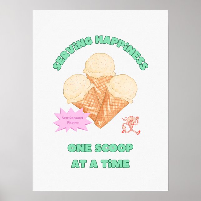 Serving Happiness Poster (Front)