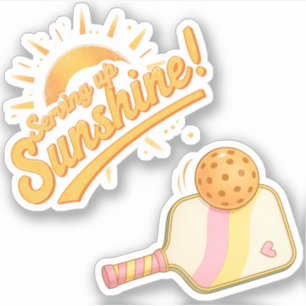 Serving Sunshine -Sunny Pastel Pickleball Life 2pc