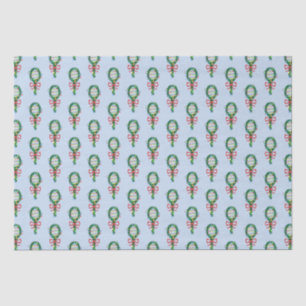 Serving This Christmas Tennis Racket Wreaths Tissue Paper