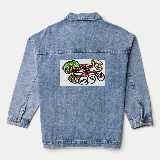 serving tray denim jacket (Back)