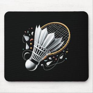 Serving Up Celebrations Badminton Funny Graphic Te Mouse Mat