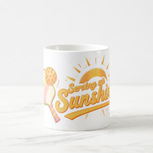 Serving Up Sunshine - Sunny Pastel Pickleball Life Coffee Mug