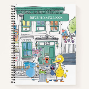 Sesame Pals Doodley Graphic Drawing Notebook