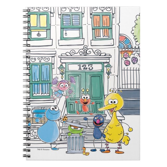 Sesame Pals Doodley Graphic Notebook (Front)