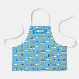 Sesame Pals Rainbow Doodley Pattern Apron