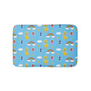 Sesame Pals Rainbow Doodley Pattern Bath Mat