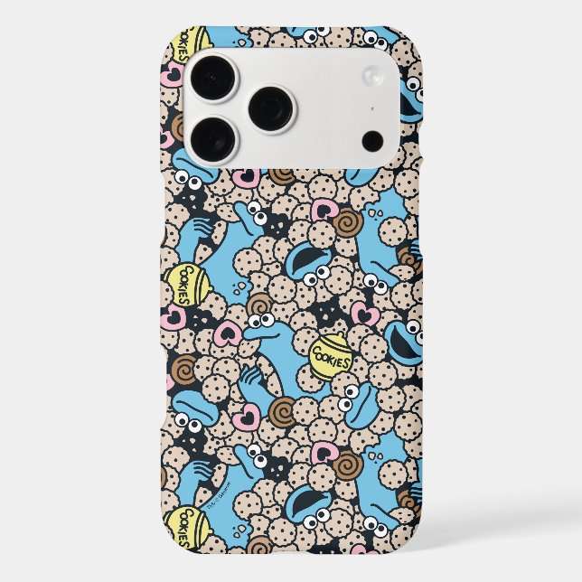 Sesame Sesame | Cookie Monster Doodle Pattern (Back)