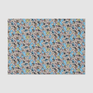 Sesame Sesame   Cookie Monster Doodle Pattern Tissue Paper