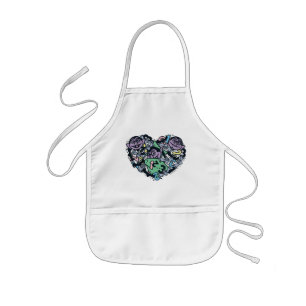 Sesame Sesame Count von Count Doodle Heart Kids Apron