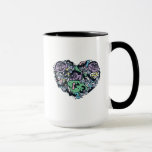 Sesame Sesame | Count von Count Doodle Heart Mug<br><div class="desc">Check out this fun Sesame Street design featuring Count von Count.</div>